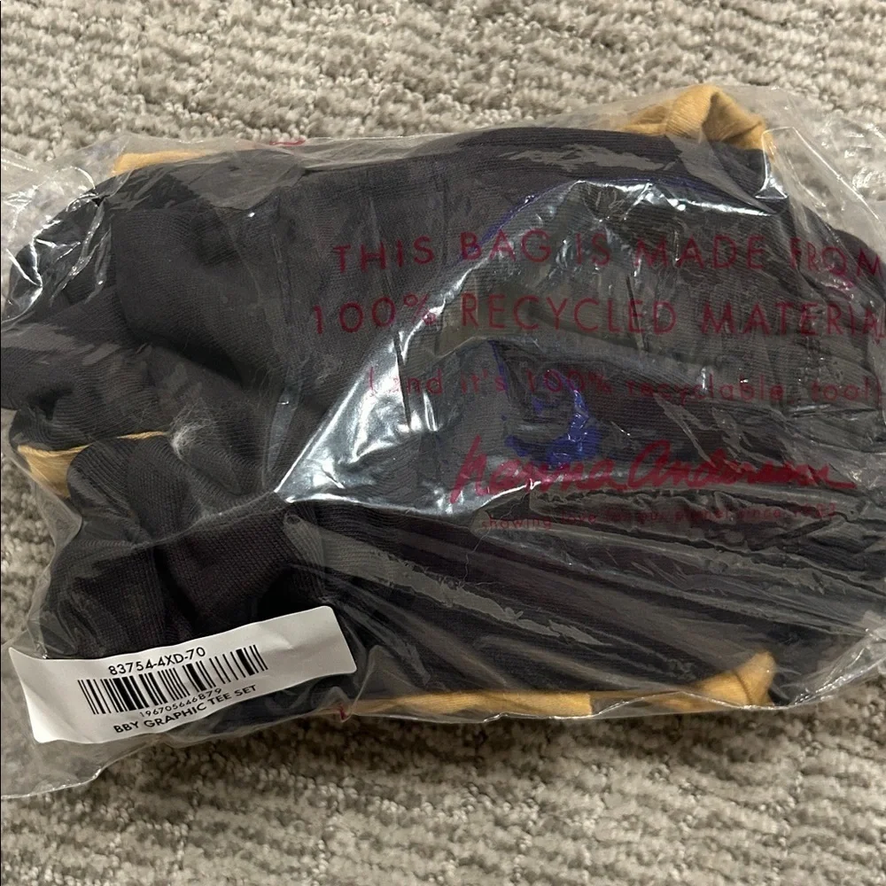 Hanna Andersson Baby Holiday Long Sleeve Graphic T-Shirt & Sweatpants Set 6-12